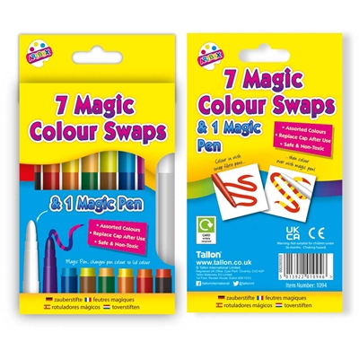 8 Magic Colour Swap Fibre pens