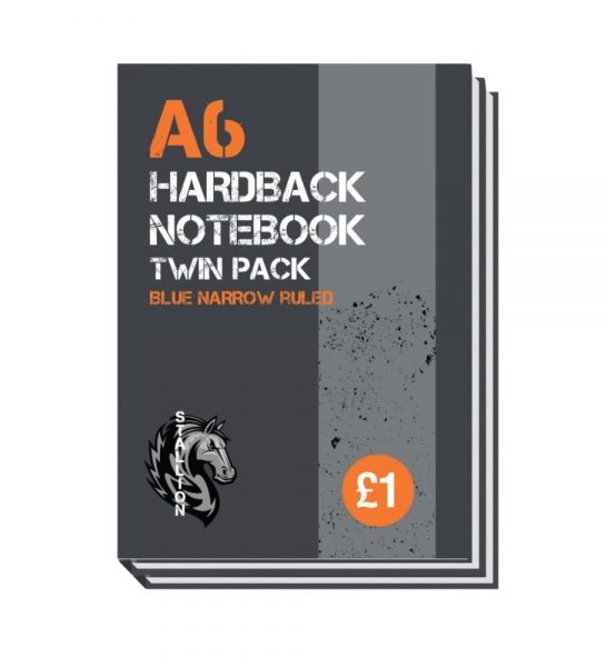 A6 Hardback Notebook 2pk