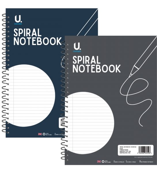 Spiral Notepad 20x28cm Asst 1