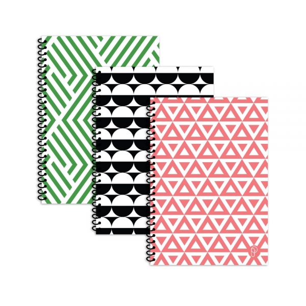 Geo Shape A5 Spiral Notebook