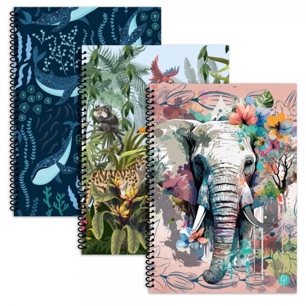 Animal 20x28cm Spiral Notebook