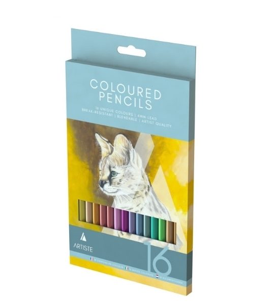 Artist Colouring Pencils, 16 Colours