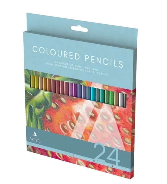 Artist Colouring Pencils, 24 Colours