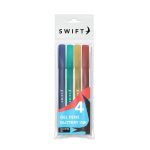 Glitter Gel Pens, 4pk Assorted