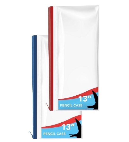 Clear Exam Pencil Case, 13"