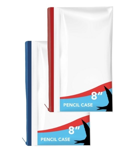 Clear Exam Pencil Case, 8"